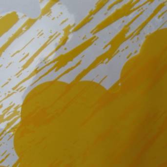 Serweta podwójna średnica 40 cm ciemny żółty